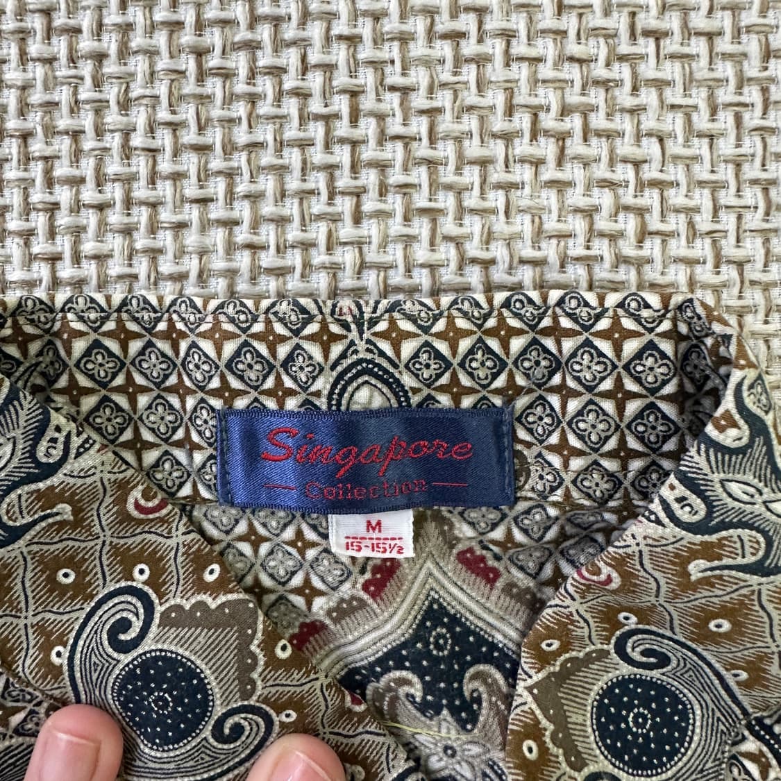 M 싱가포르컬렉션 빈티지 반팔 셔츠 0424D 상품이미지2