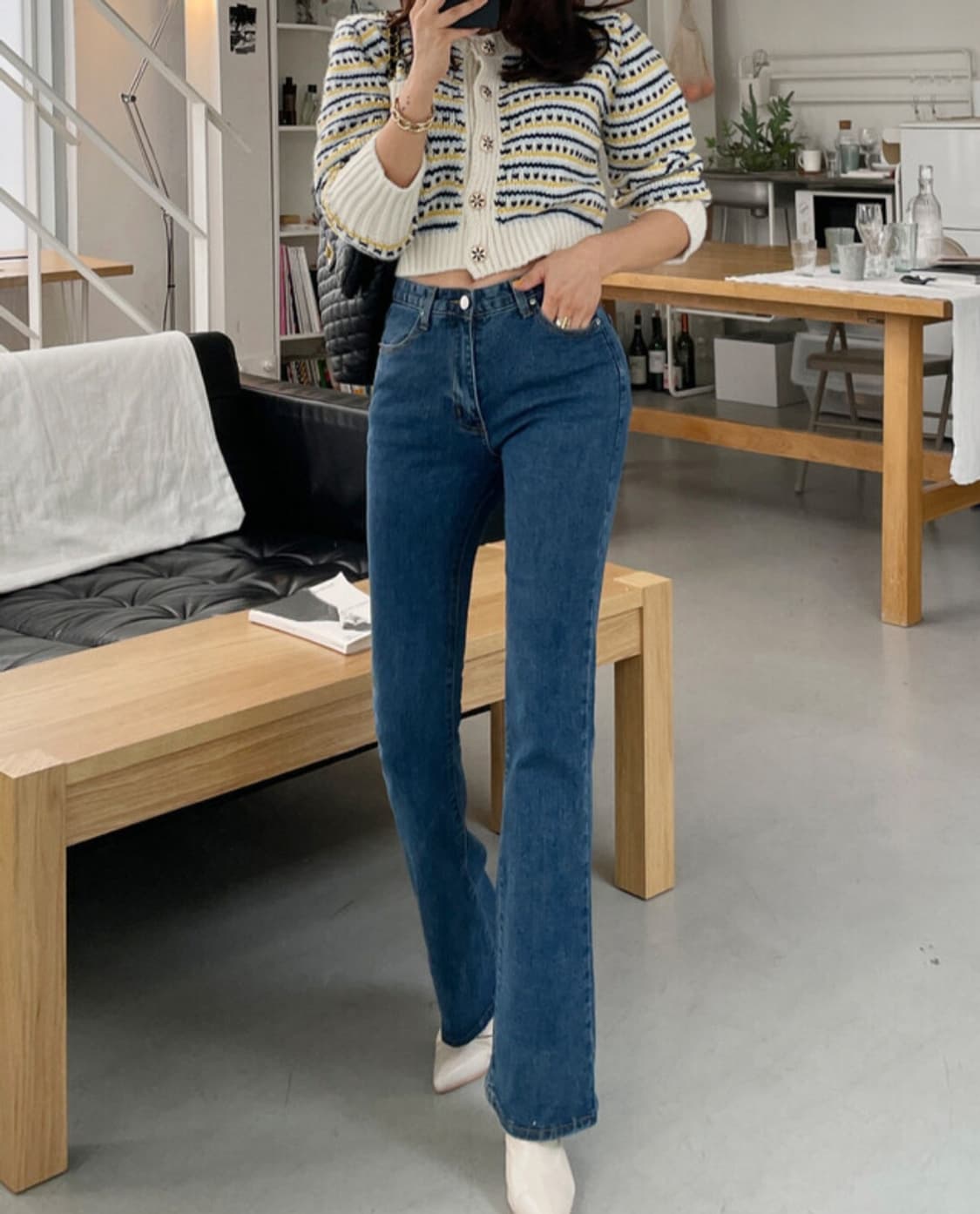 부츠컷 데님 팬츠 청바지 상품이미지7