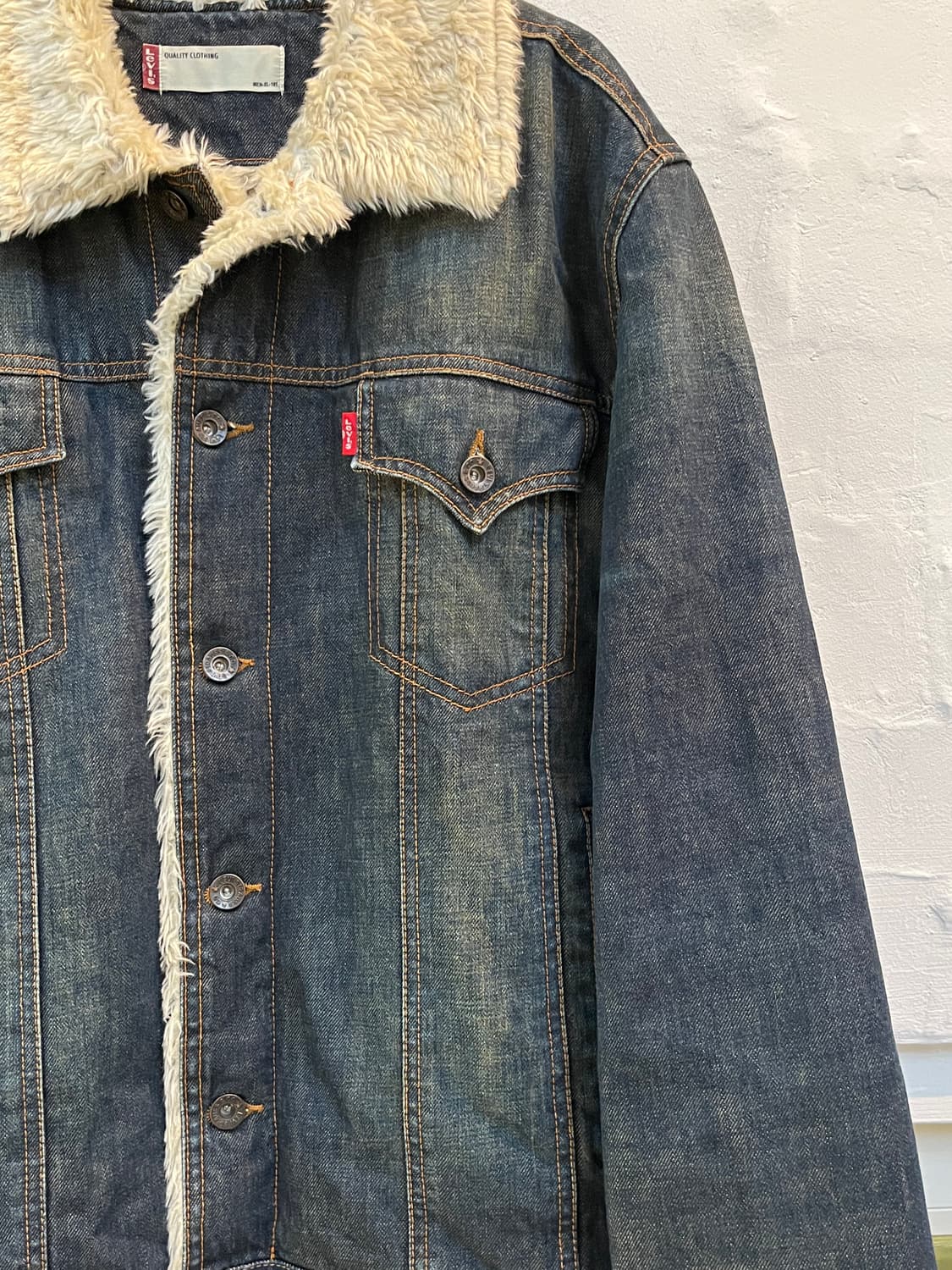 Levis 리바이스 트러커 데님 쉐르파 자켓 XL 상품이미지3