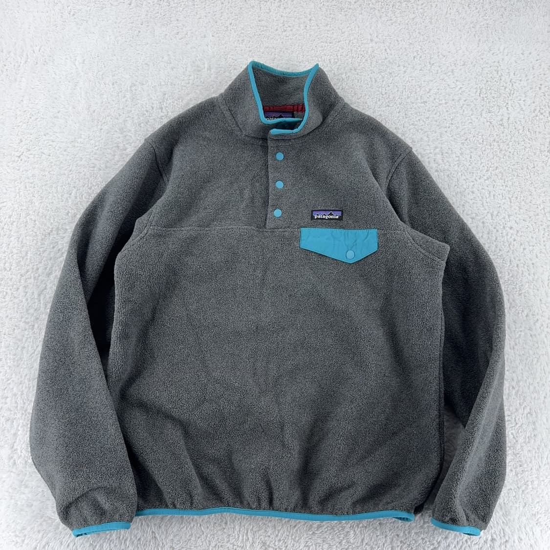 15FW 파타고니아 신칠라 스냅-T 그레이/블루 상품이미지1