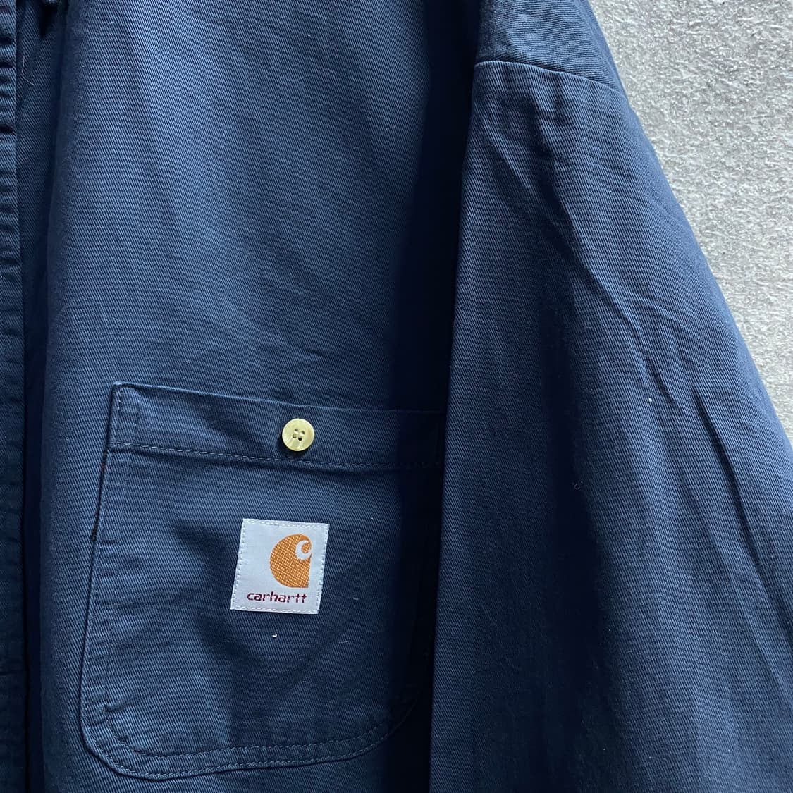 칼하트 포켓 네이비 워크 셔츠 B3624 상품이미지3