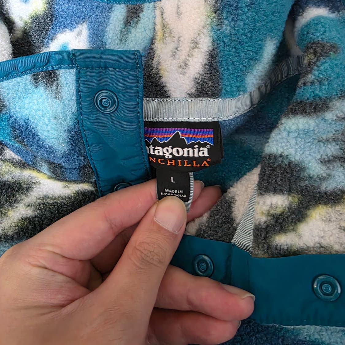 [L] 빈티지 파타고니아 신칠라 플리스 스냅 풀오버 네이티브,아즈텍 상품이미지5