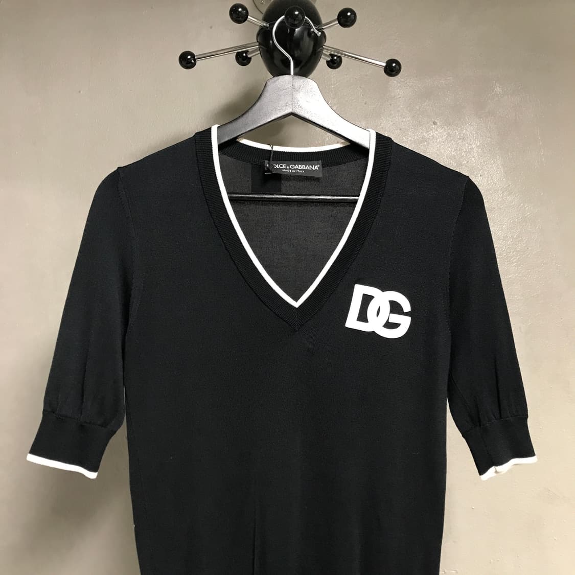 돌체앤가바나 브이넥 반팔 니트 82(W) 상품이미지2