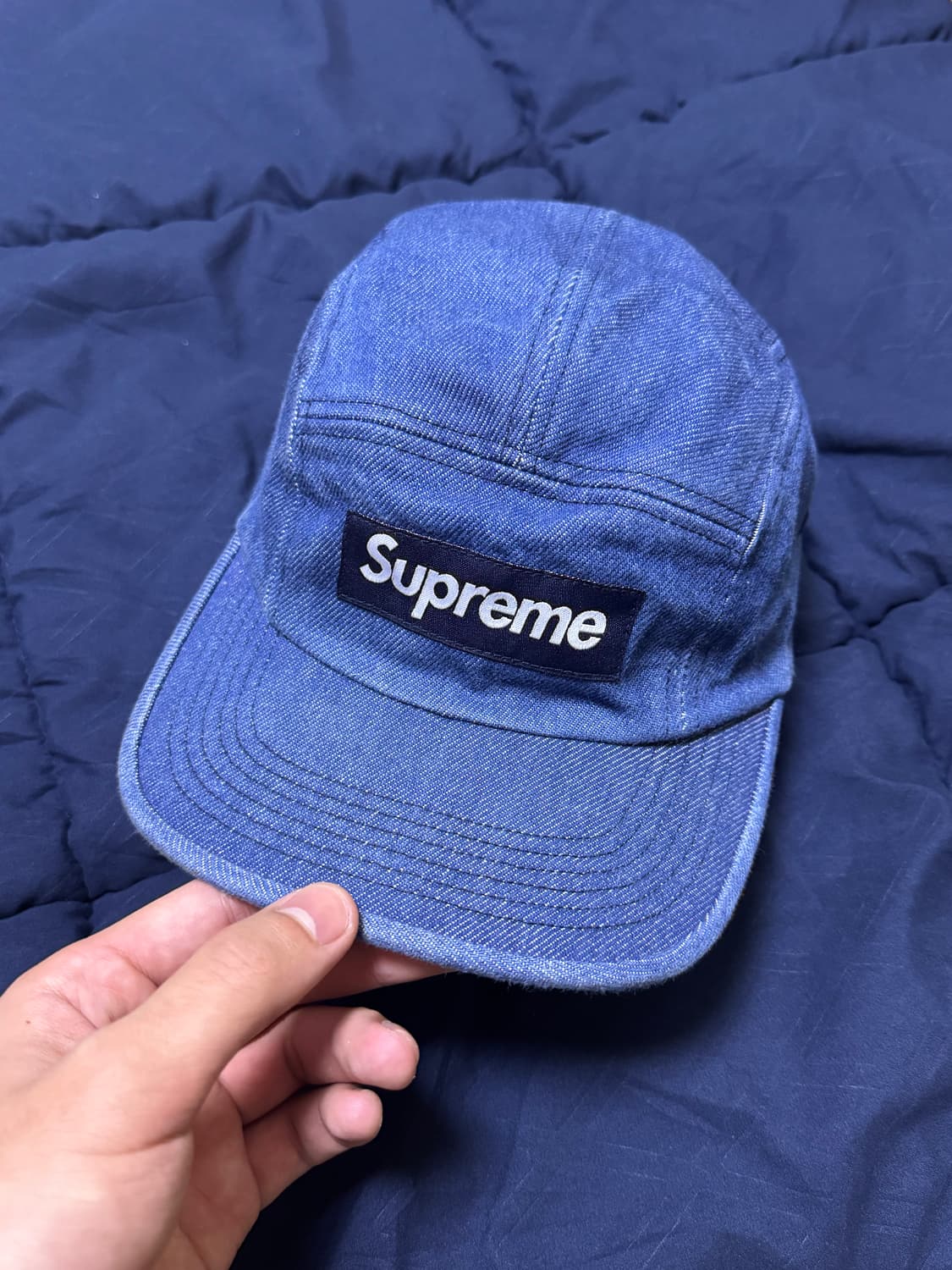 슈프림 데님 캠프캡  상품이미지2