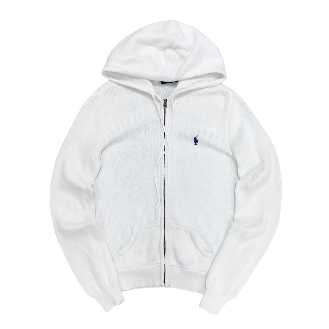 폴로 우먼스 코튼 니트 후드집업(S) 상품이미지1