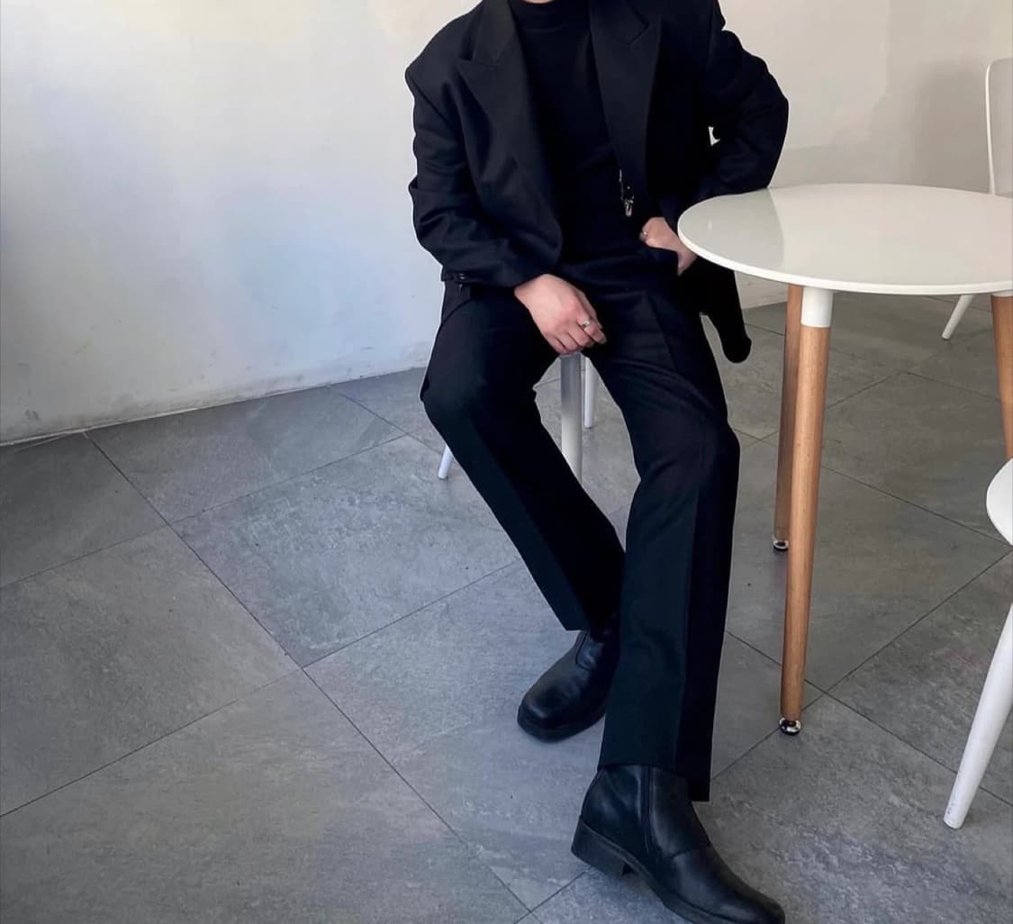 준지 19ss 블랙 셋업 수트 정장 상품이미지10