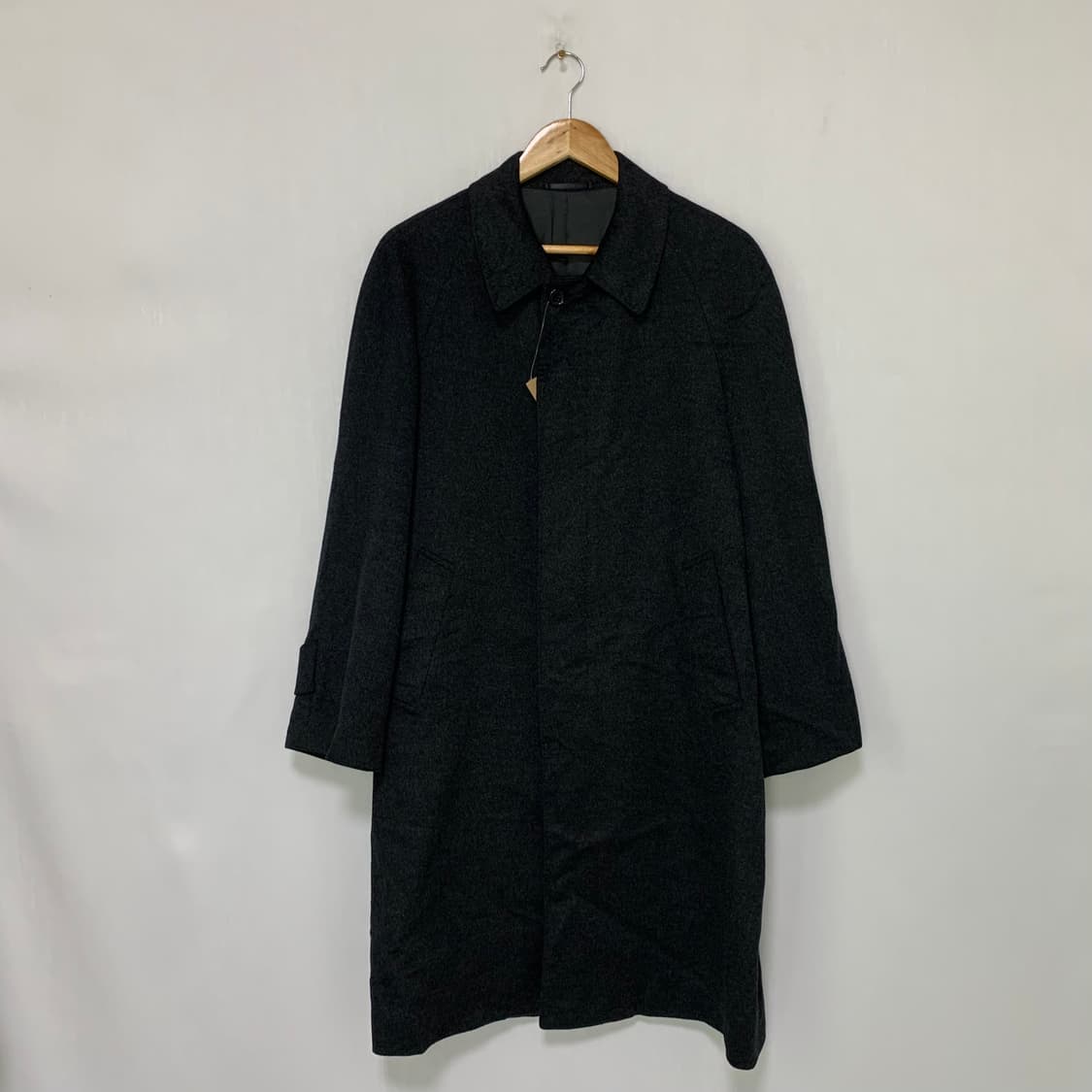일본 빈티지 캐시미어 100 차콜 코트 95 jpn 상품이미지1