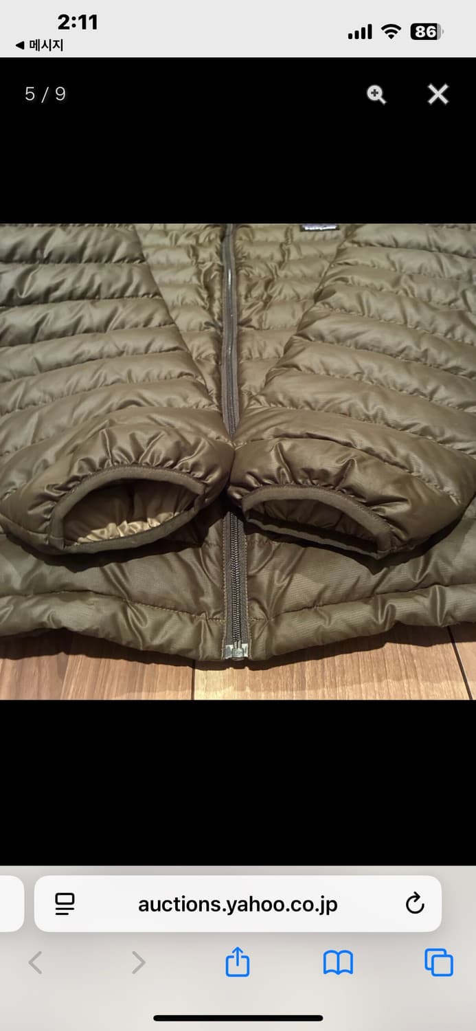 2012년형 파타고니아 경량패딩 XL 카키브라운 상품이미지4