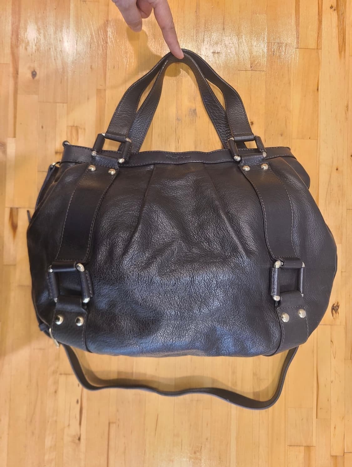 MaxMara Horizontal tuck 2way leather bag 상품이미지1