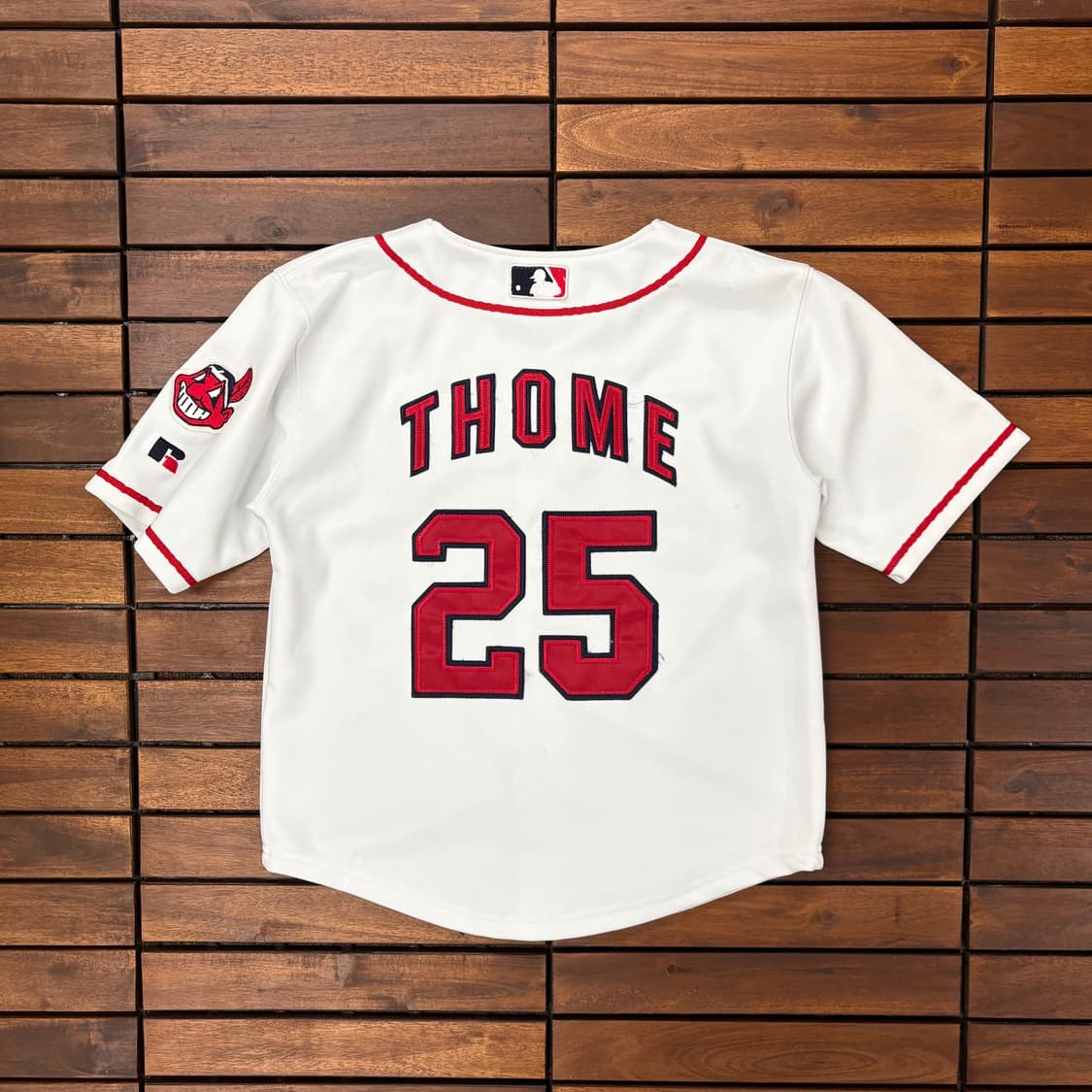 (XS) 러셀 클리블랜드 인디언스 야구 유니폼 상품이미지3