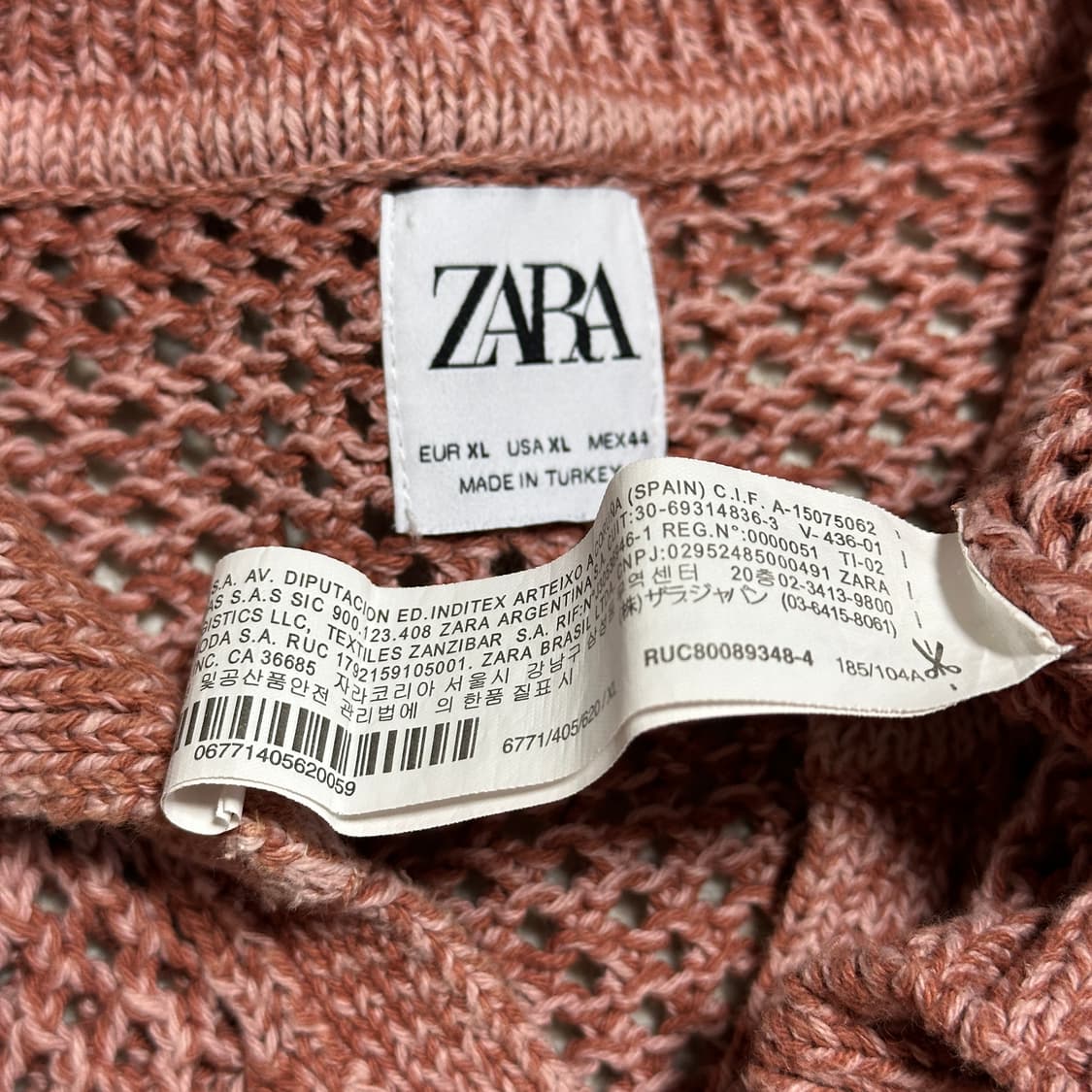 자라 그물 카라 니트 상품이미지6