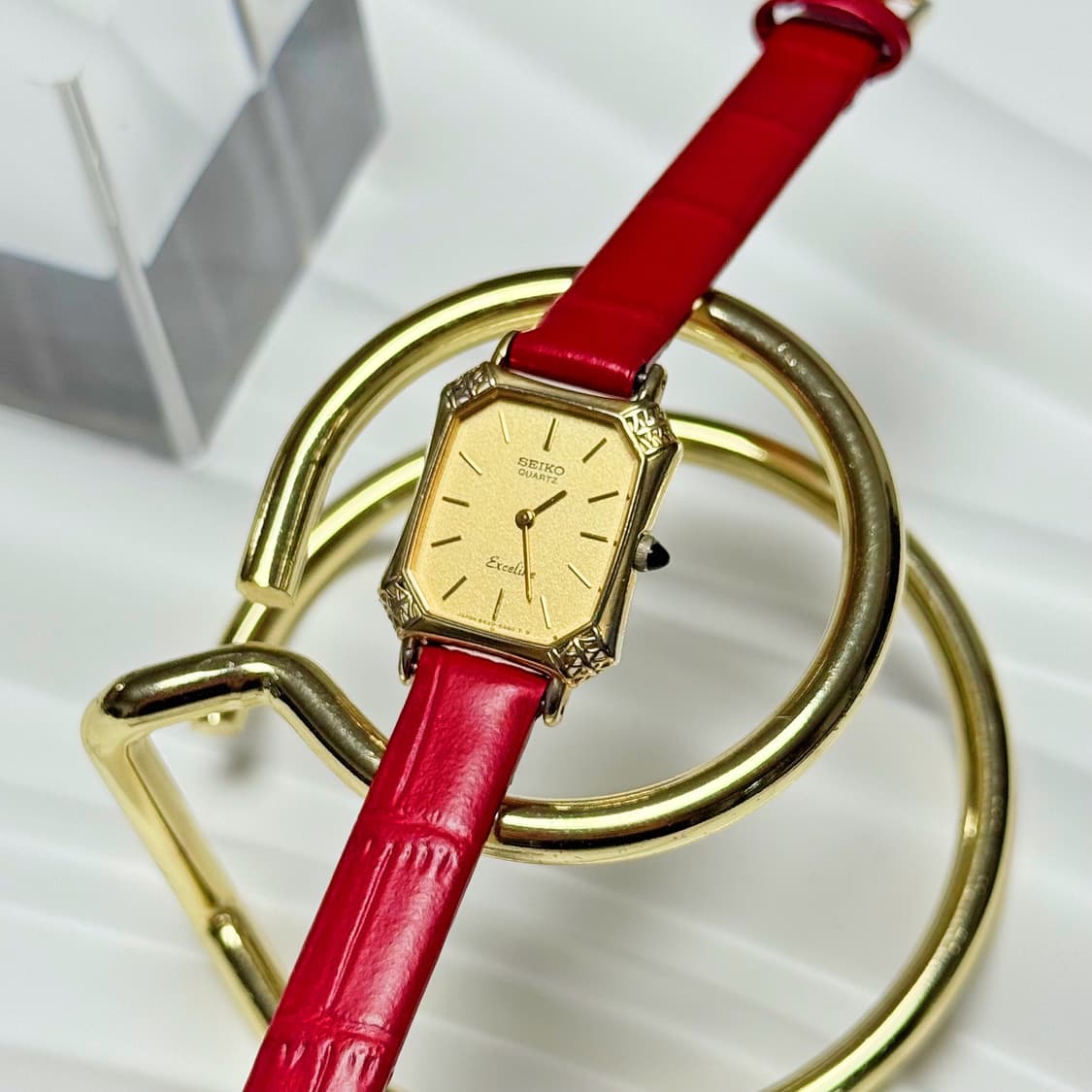 세이코 빈티지 엑셀린 엔틱 쿼츠시계 상품이미지1