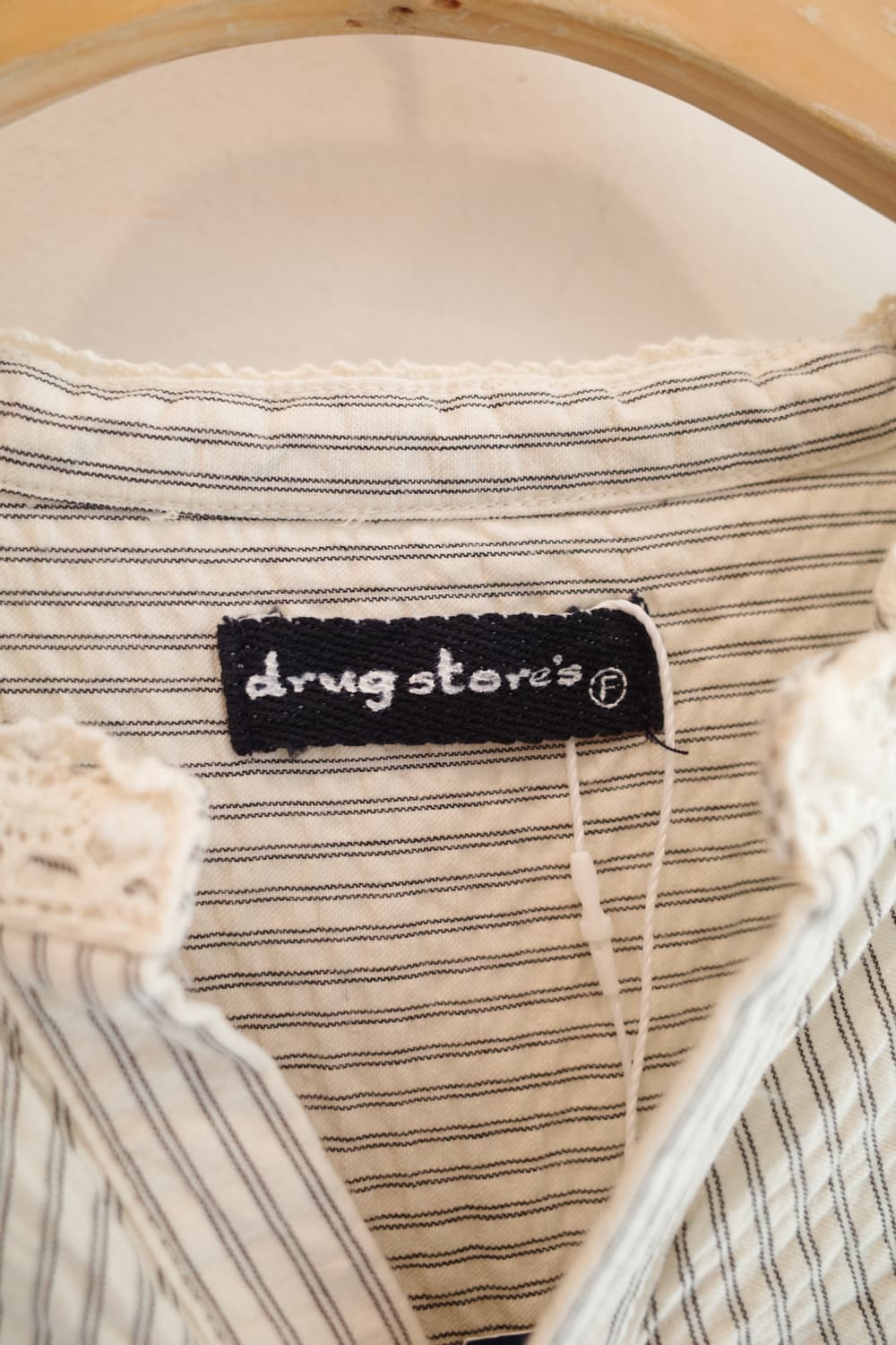 drug store 시어서커 레이스 원피스 상품이미지3