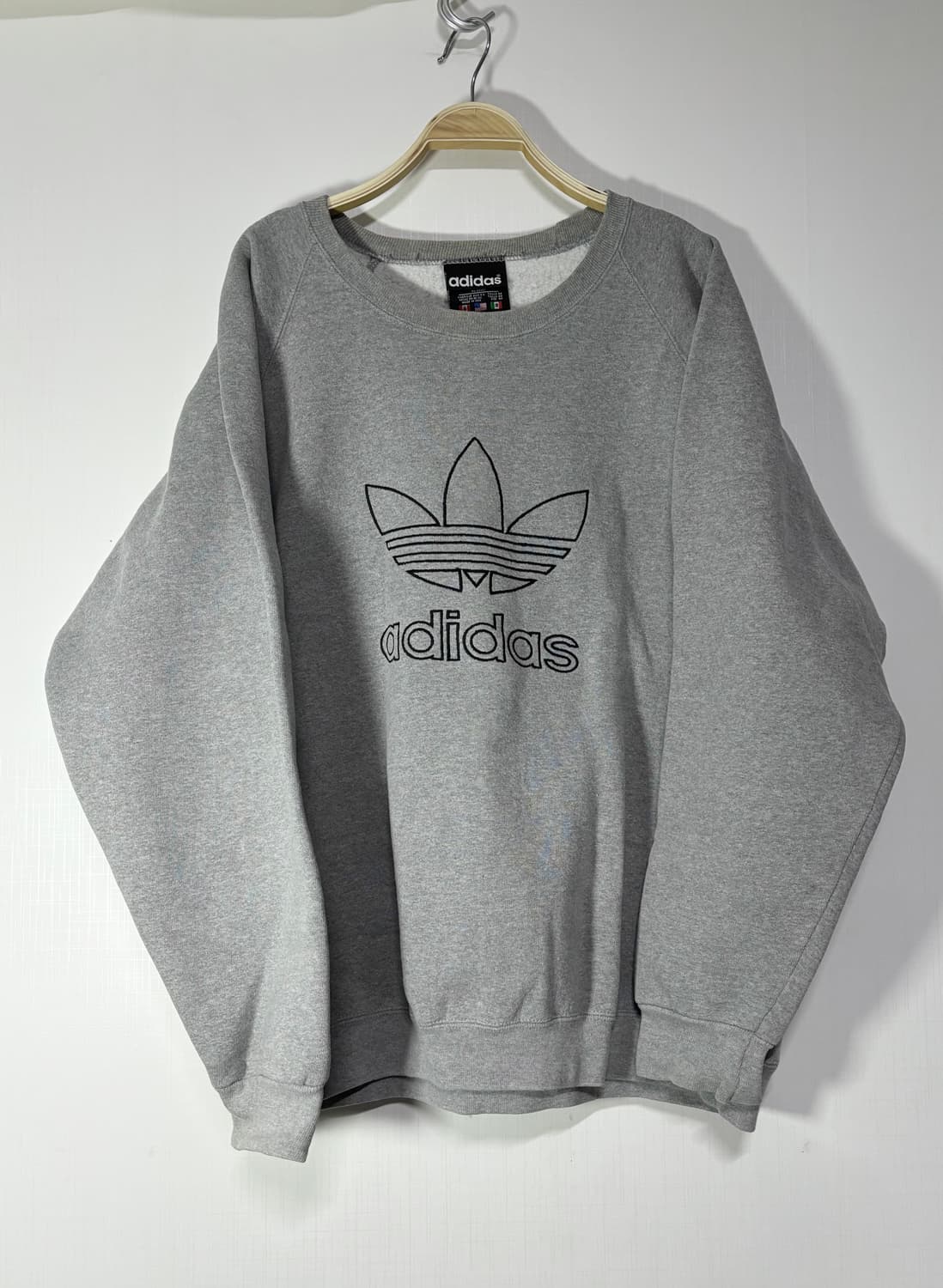 90s USA adidas 아디다스 빈티지 트레포일 스웻셔츠 빈티지 상품이미지1
