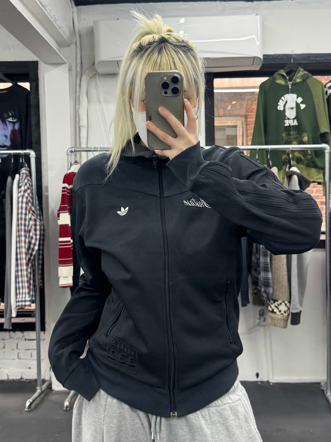 아디다스 블랙 트랙탑 져지 상품이미지2