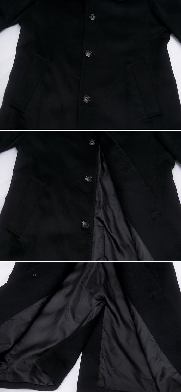 레노마 파리 옴므 퓨어 캐시미어 싱글 발마칸 트렌치 코트 (100+) 상품이미지6