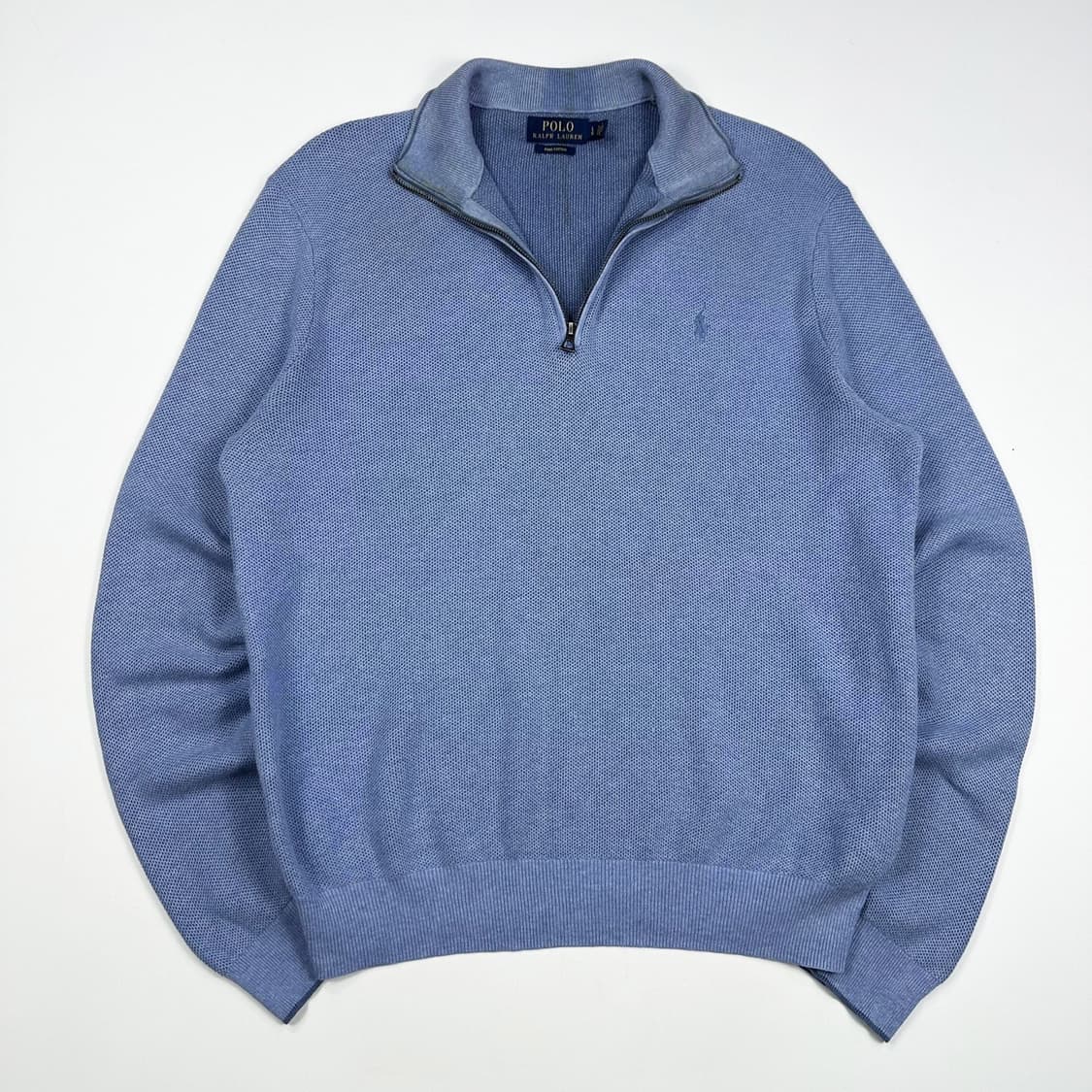 폴로 랄프로렌 포니 피마코튼 반집업 니트 (L) 상품이미지2