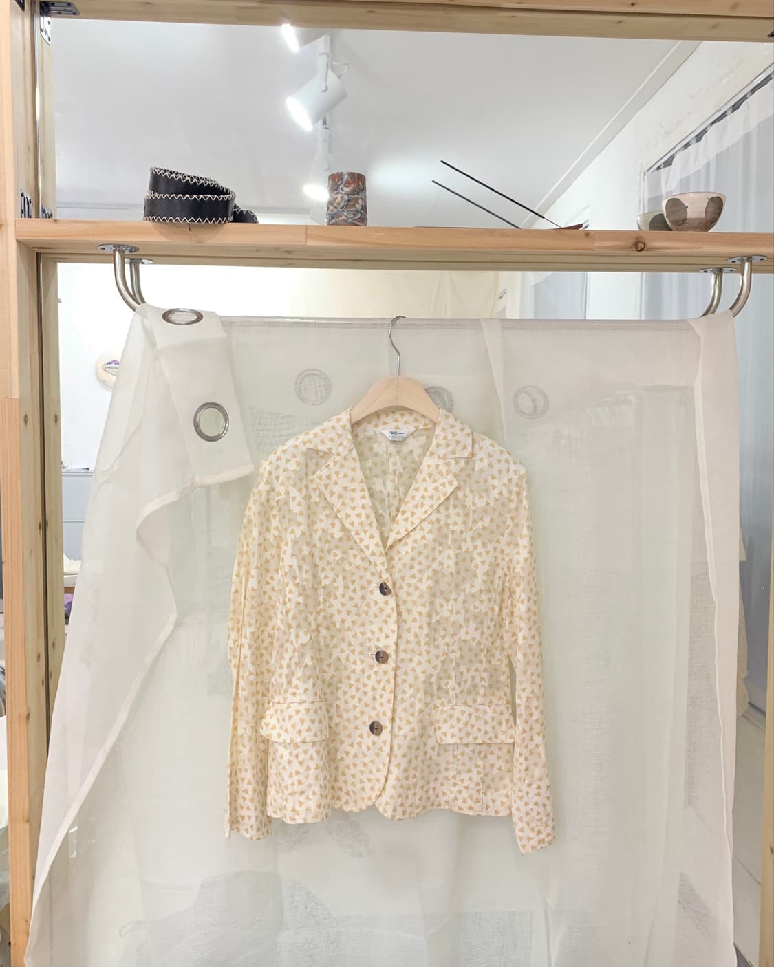 jacquard geometric pattern blazer 상품이미지2