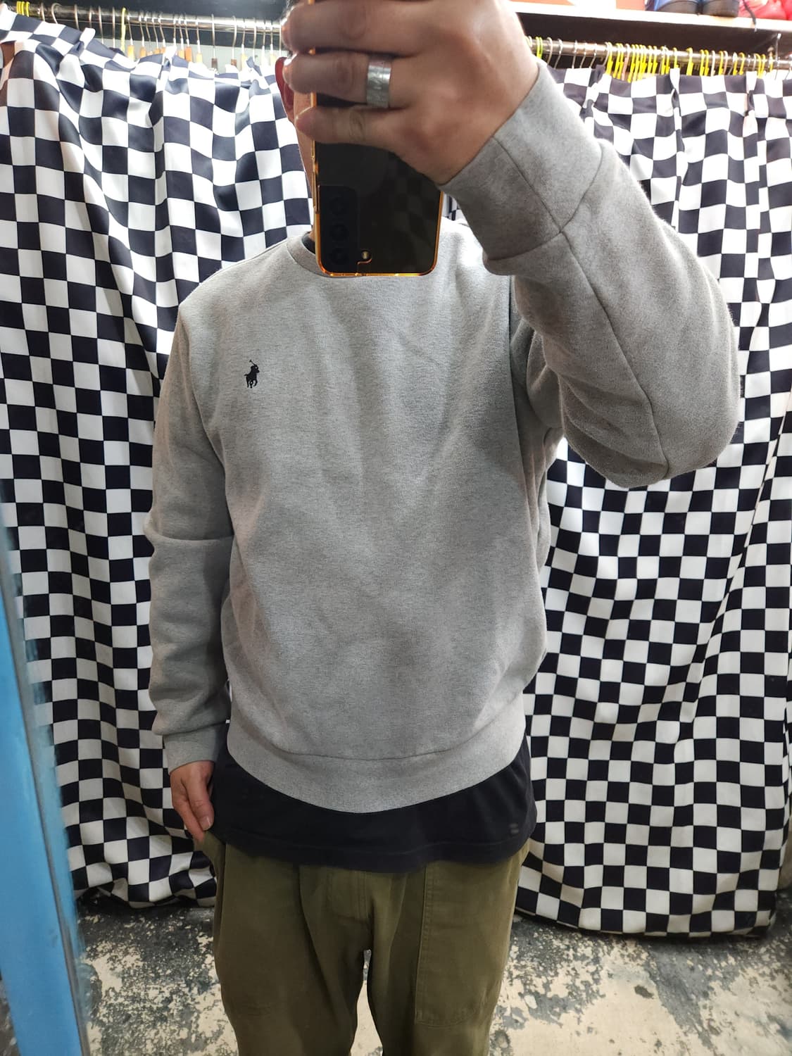 폴로 랄프로렌 그레이 맨투맨
​
 상품이미지7