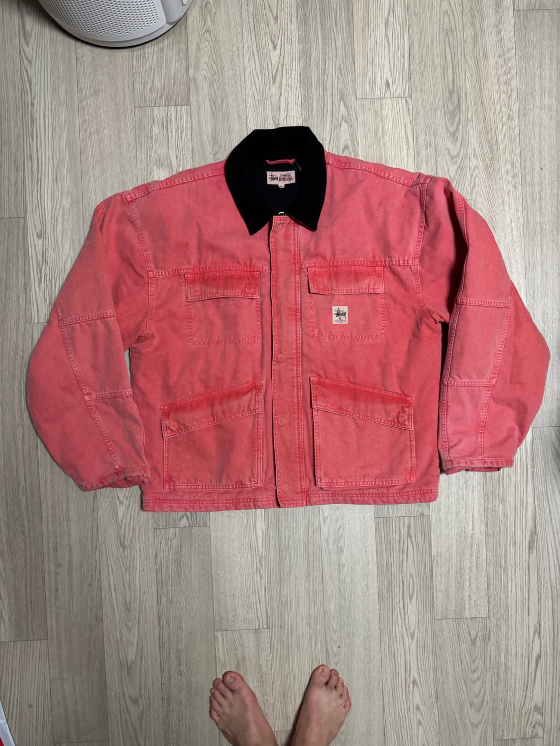 스투시 디트로이트 워크 기어 자켓 핑크 상품이미지1