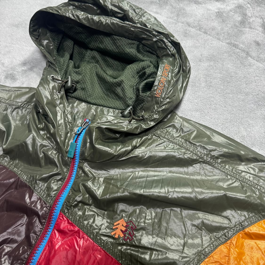 코오롱 올드스쿨 패치워크 바람막이 상품이미지4