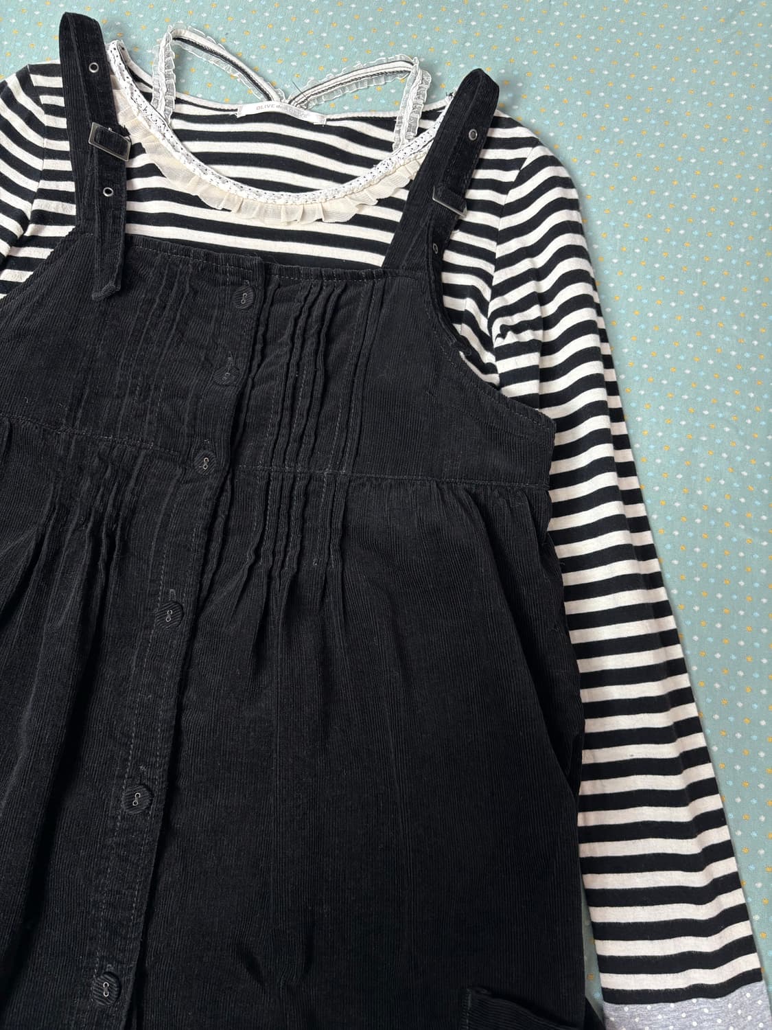 블랙 코듀로이 원피스 상품이미지7