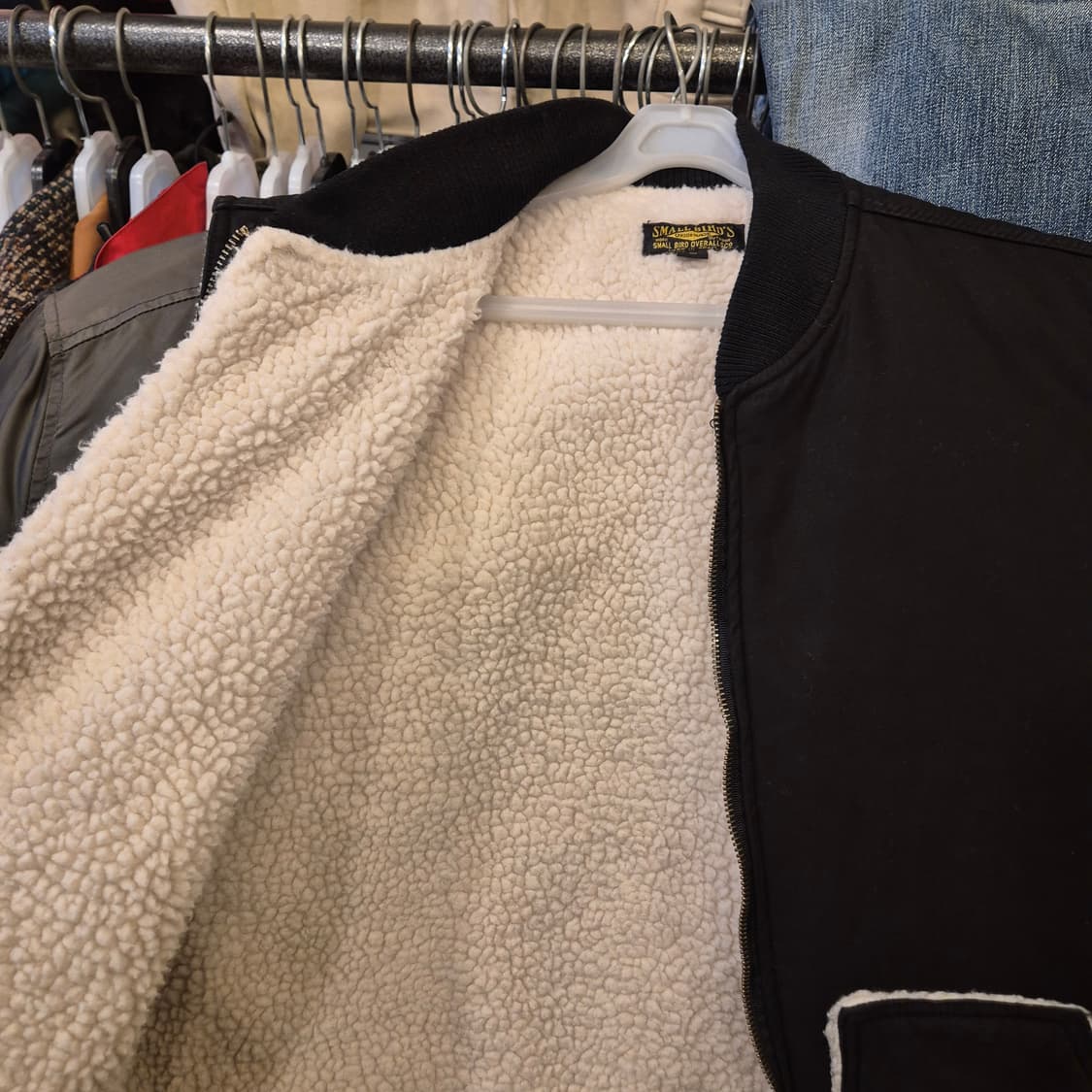 L 안감털배색 면 워크조끼 상품이미지4