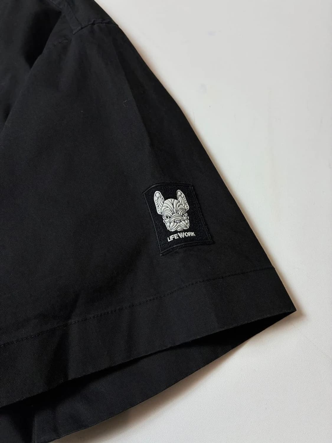 라이프워크 자수로고 오픈 카라 반팔 셔츠 PN8688 상품이미지5