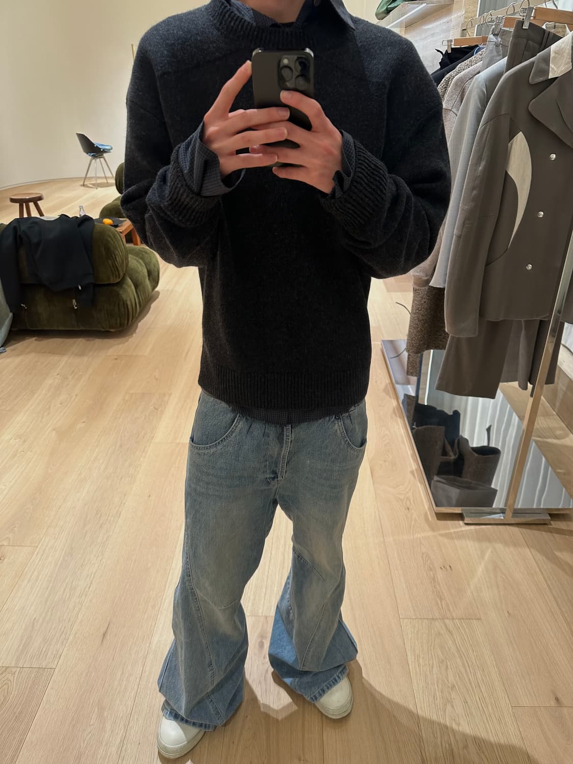 (M) Cmmawear Iwai 버진 울 & 캐시미어 탑 상품이미지3