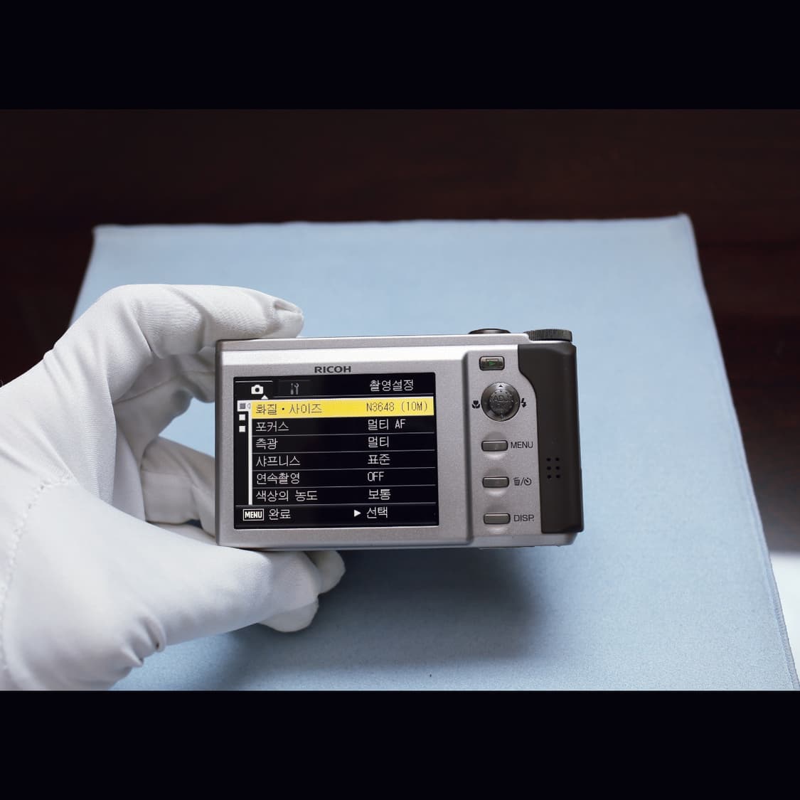 레어<민트급><한글><장원영> 리코 R8 실버 빈티지 디카 상품이미지7