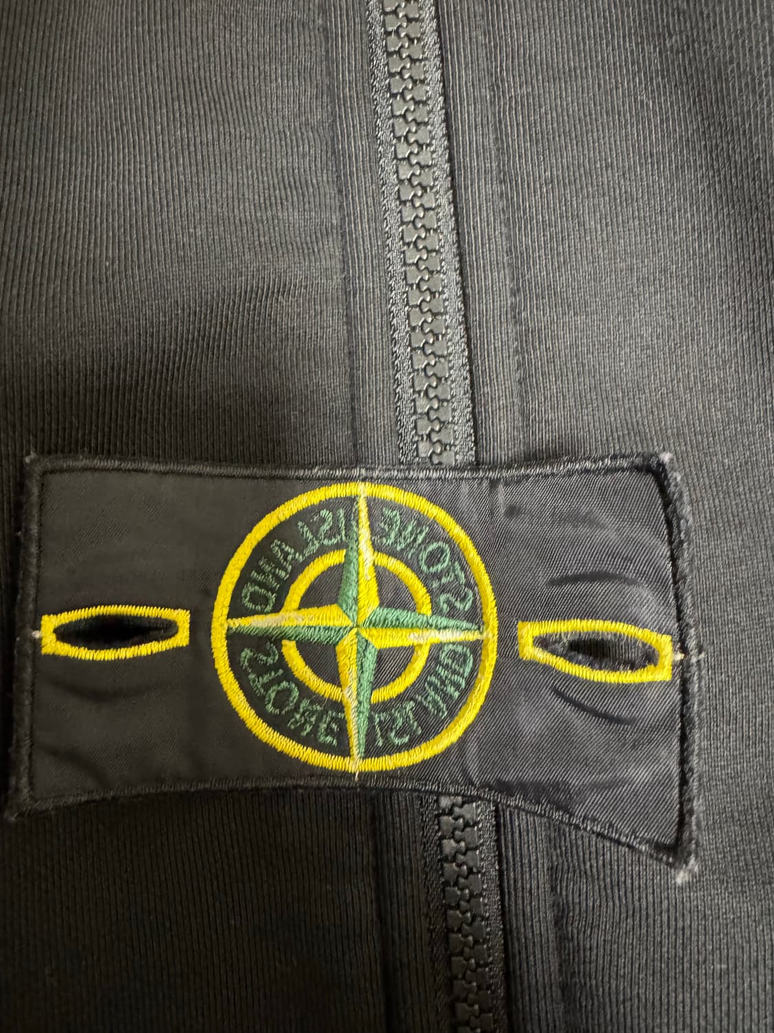 [2XL]24SS 스톤아일랜드 블랙 후드집업 상품이미지4