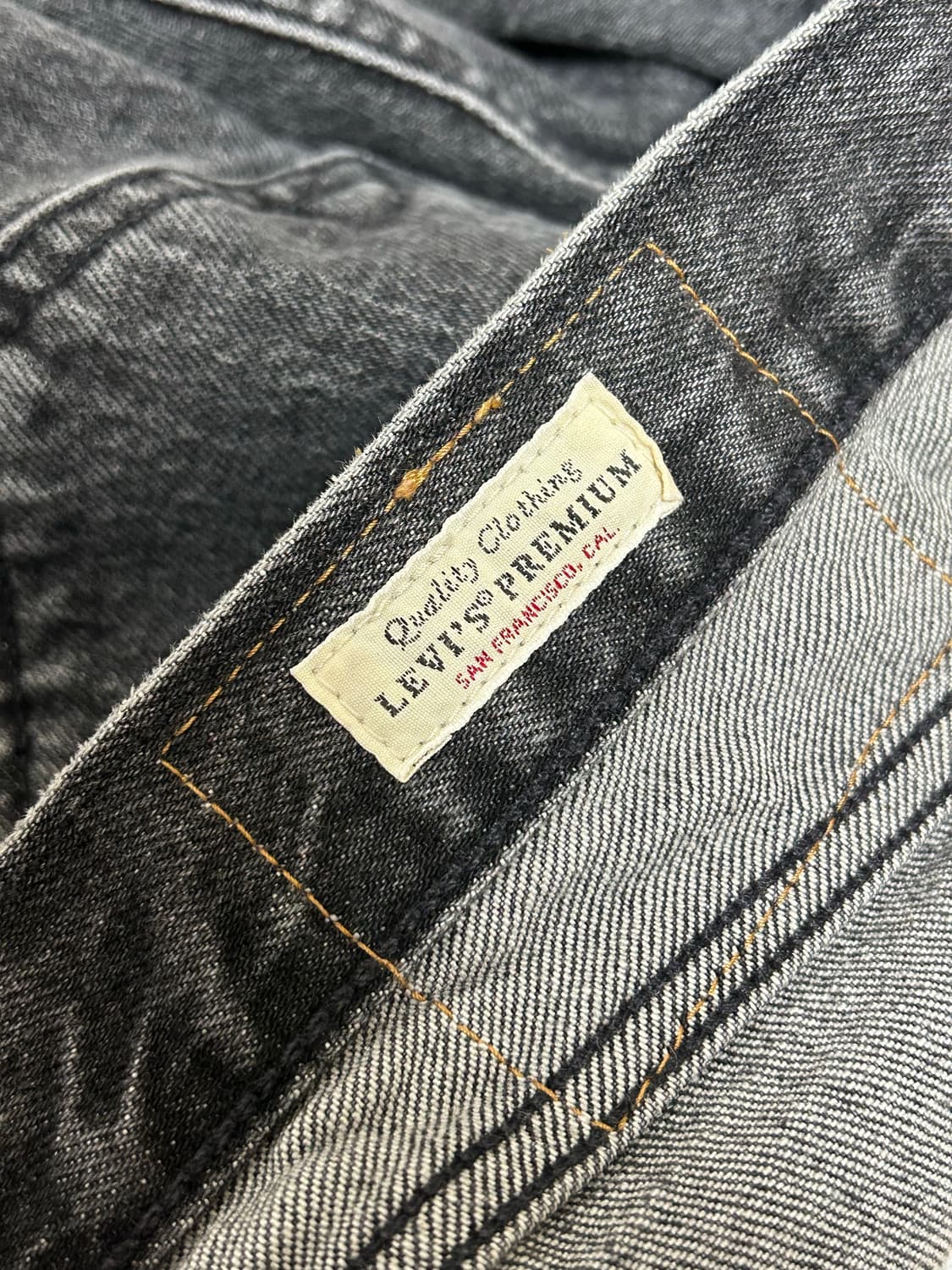 리바이스 프리미엄 빅E 501 93 워싱 블랙 데님팬츠 상품이미지6