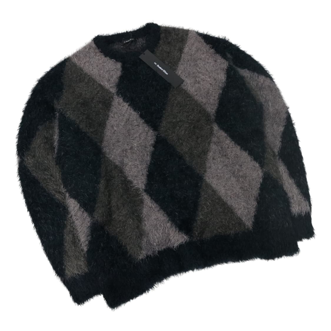 넘버나인 아가일 패턴 니트 상품이미지1