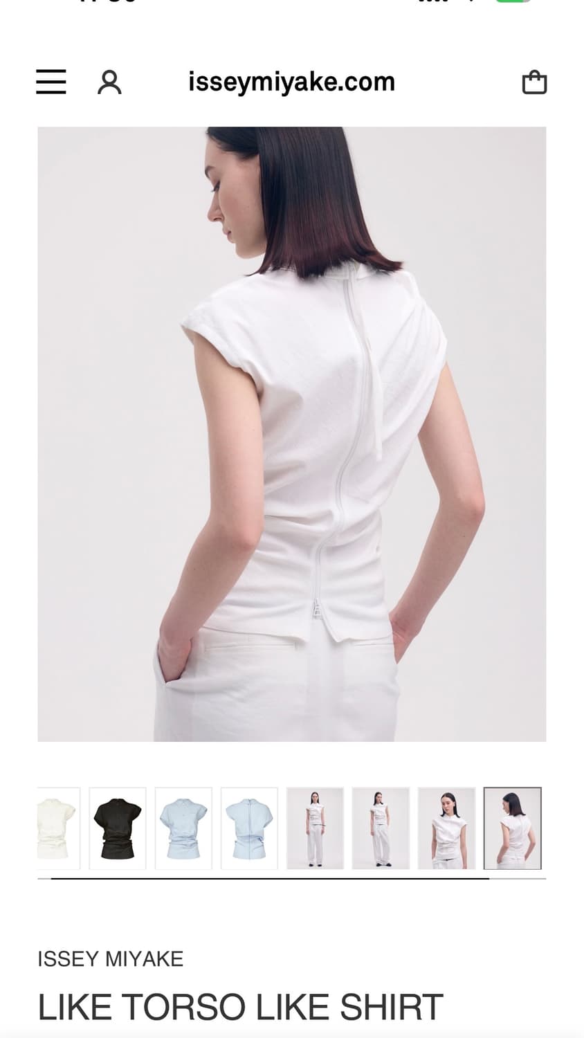 이세이미야케 LIKE TORSO LIKE 셔츠 블랙 상품이미지5