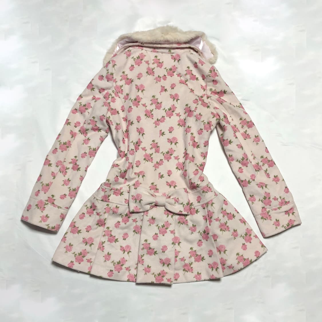 디어리 꽃무늬 코트 핑크 플로랄 deary 상품이미지3