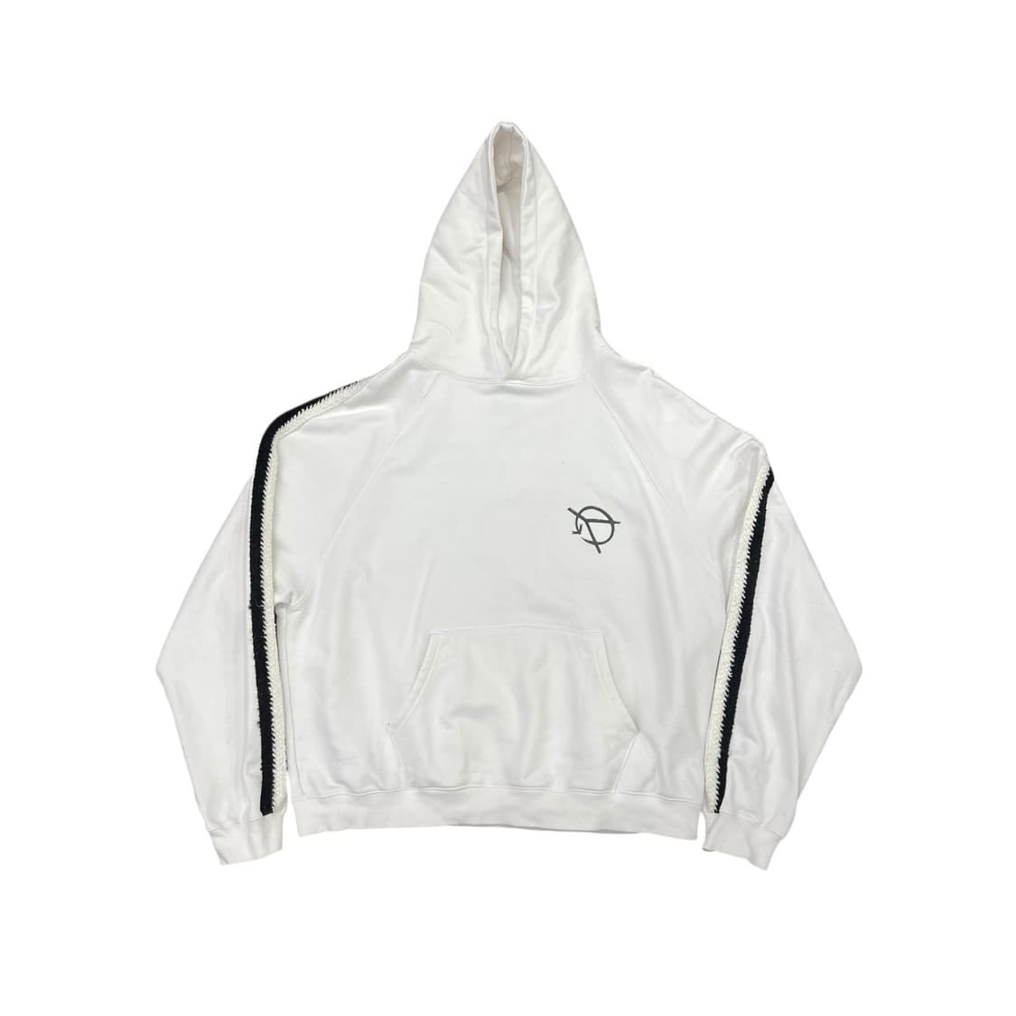 OY 컷팅 테이프 후드티 상품이미지2