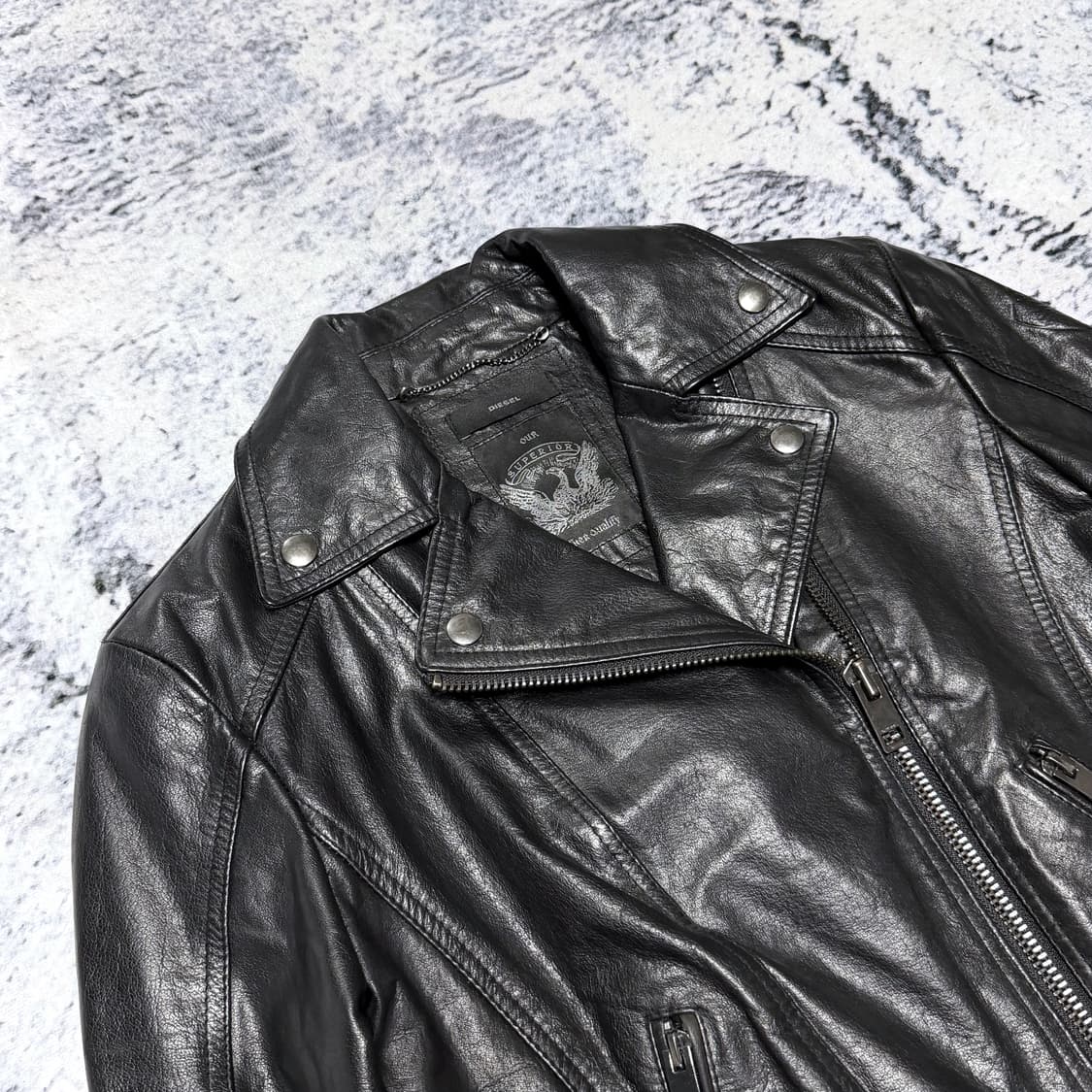 디젤 버팔로 레더 자켓 S 상품이미지5