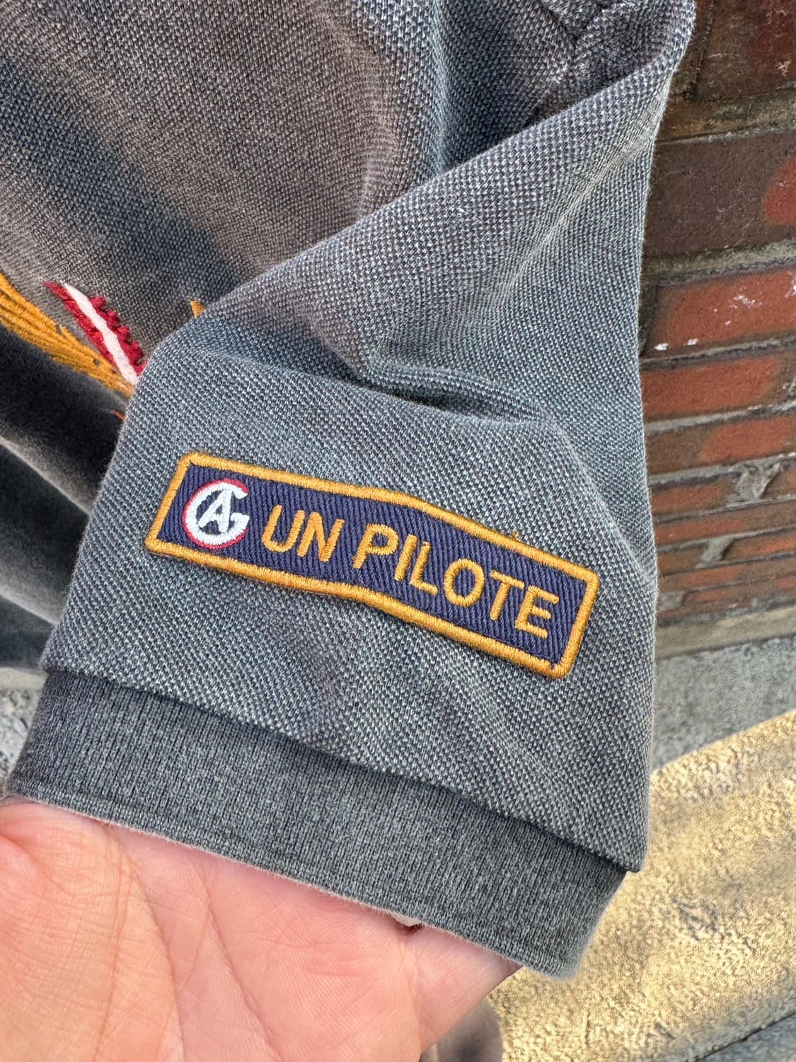 아비렉스 패치 성조기 워싱 PK 반팔티셔츠  상품이미지6