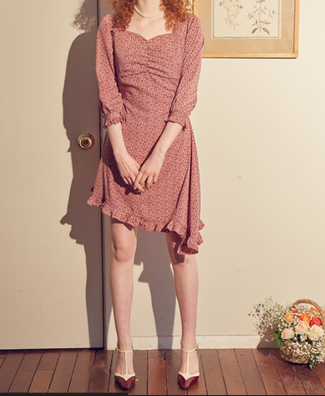 살롱드욘 언발란스 미니 원피스 상품이미지4