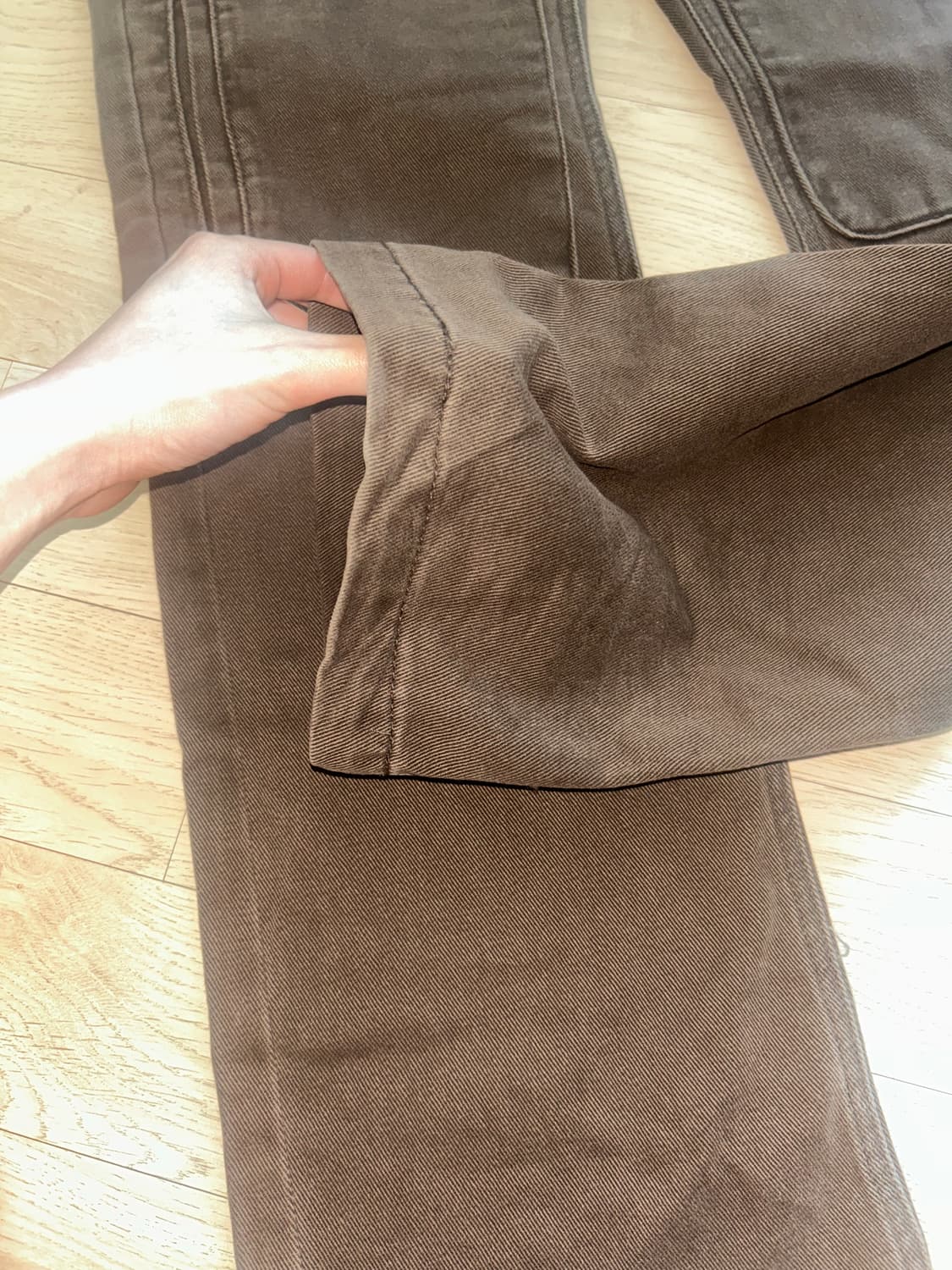 플라스틱프로덕트 리빌드 포켓 팬츠 브라운 S 상품이미지5