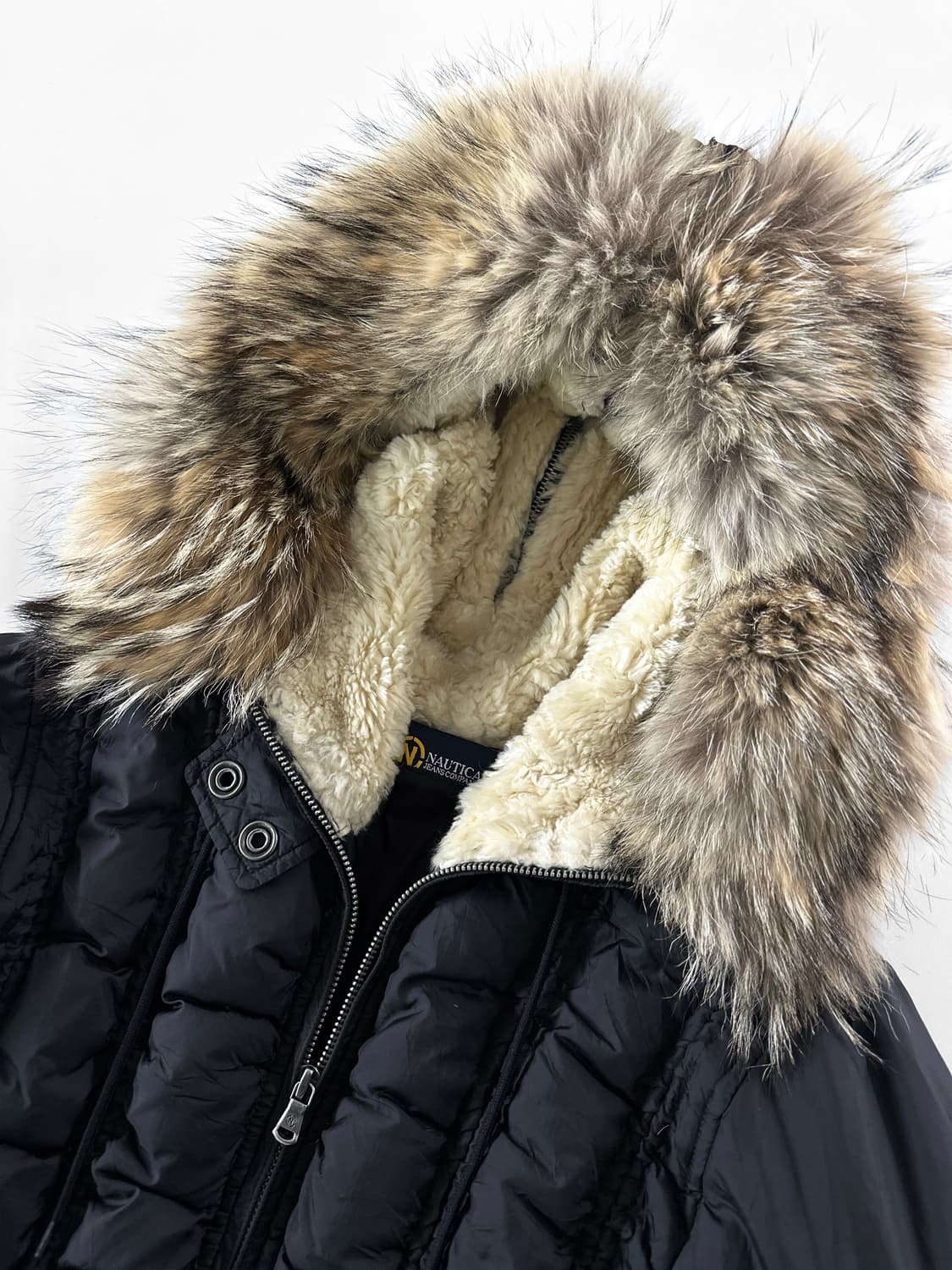 00s 노티카 진스 컴퍼니 셔링 퍼 후드 다운 자켓 상품이미지3