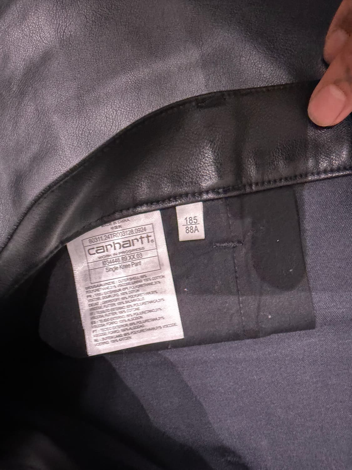 칼하트 레더 팬츠 상품이미지2