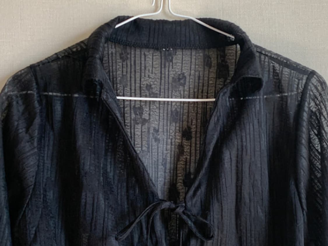 빈티지 레이스 셔츠 리본 블라우스 상품이미지3