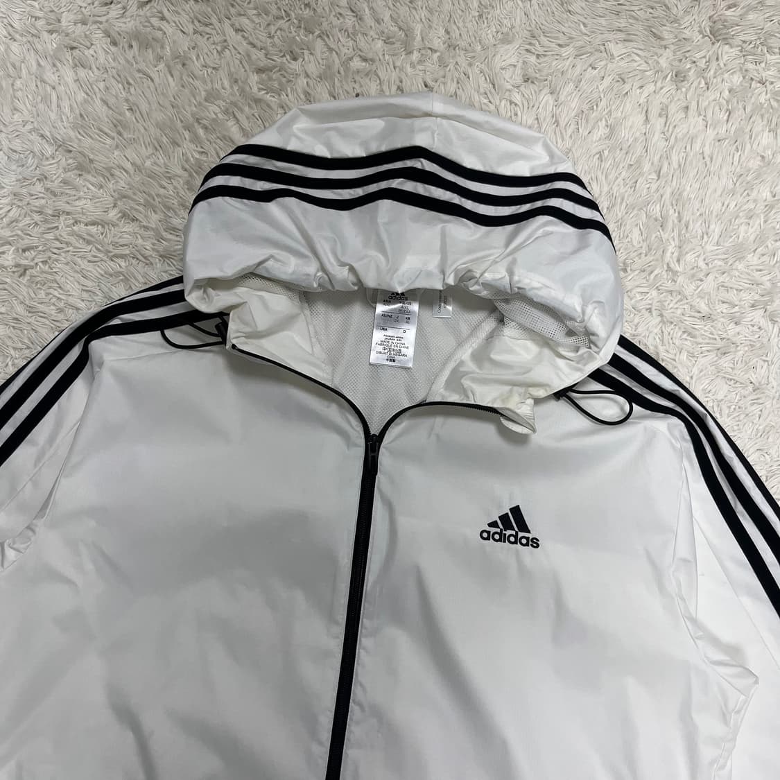 Adidas white windbreaker 상품이미지5