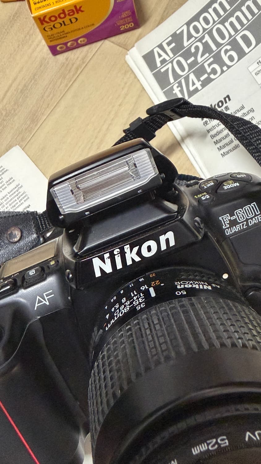 Nikon F-601 Quartz date 쿼츠데이트필름카메라줌렌즈 상품이미지8