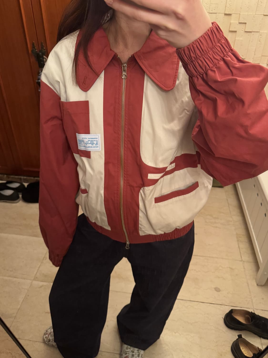 [F] 필인더블랭크 I.O 봄버 자켓 브릭 상품이미지1