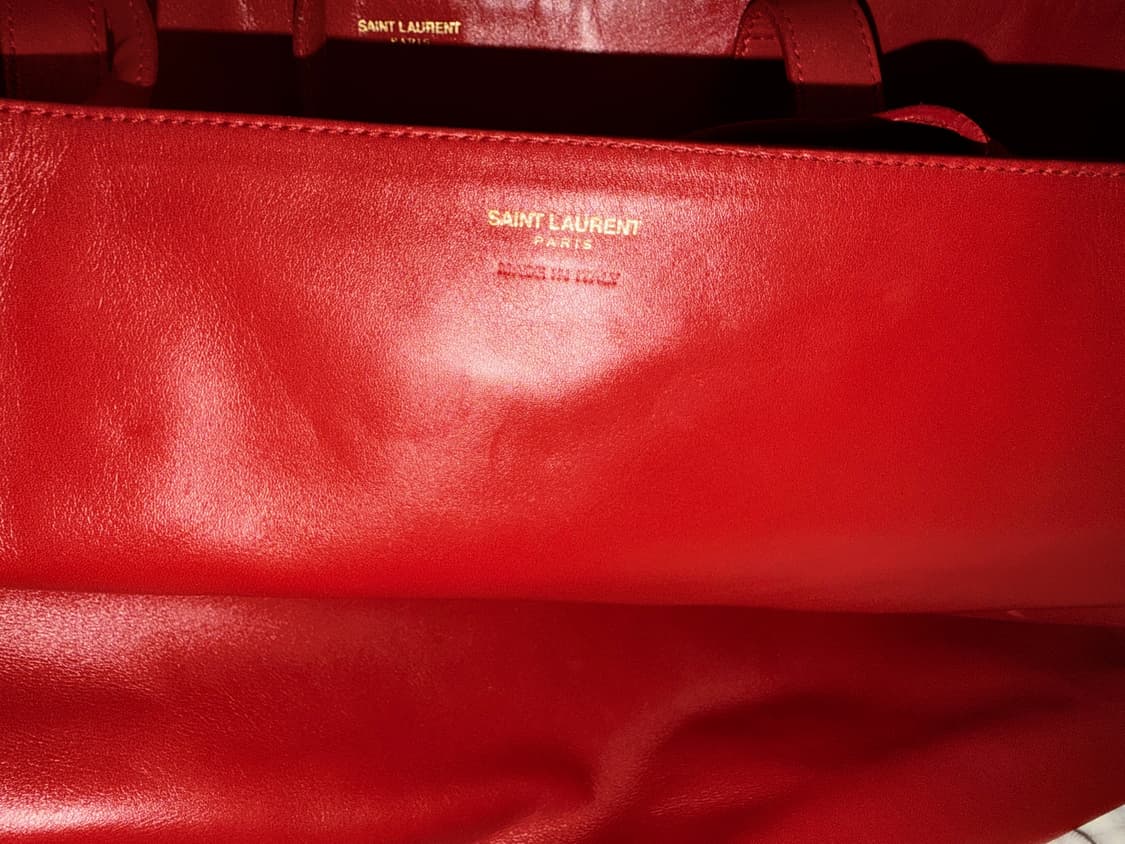 생로랑 레드 렘스킨 레더 숄더백 상품이미지2