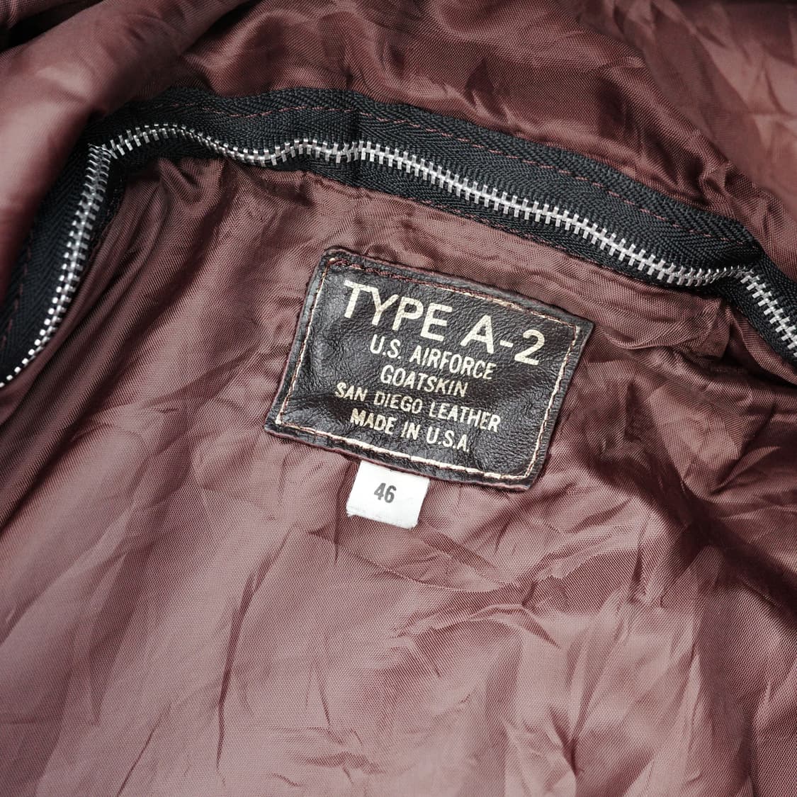 80’s san diego leather a-2 jacket 상품이미지6