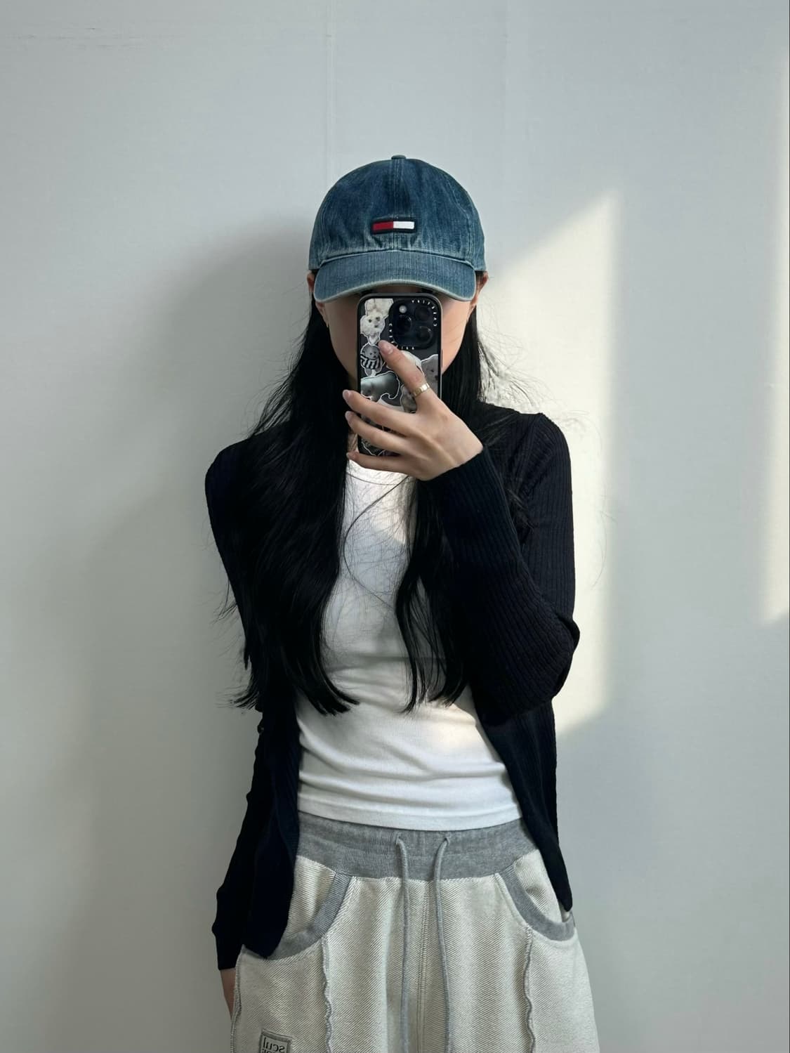 타미힐피거 자수로고 데님 볼캡 상품이미지1