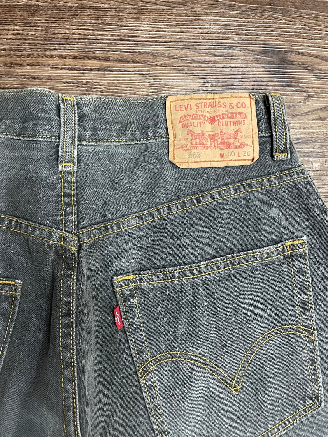 00s 리바이스 569 흑청 데님 팬츠  상품이미지10